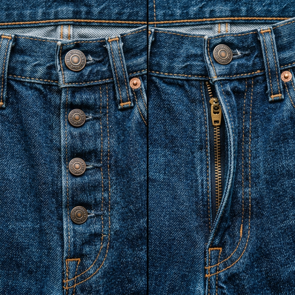 Levi's 501 Button Fly vs 505 Zipper Fly Comparison