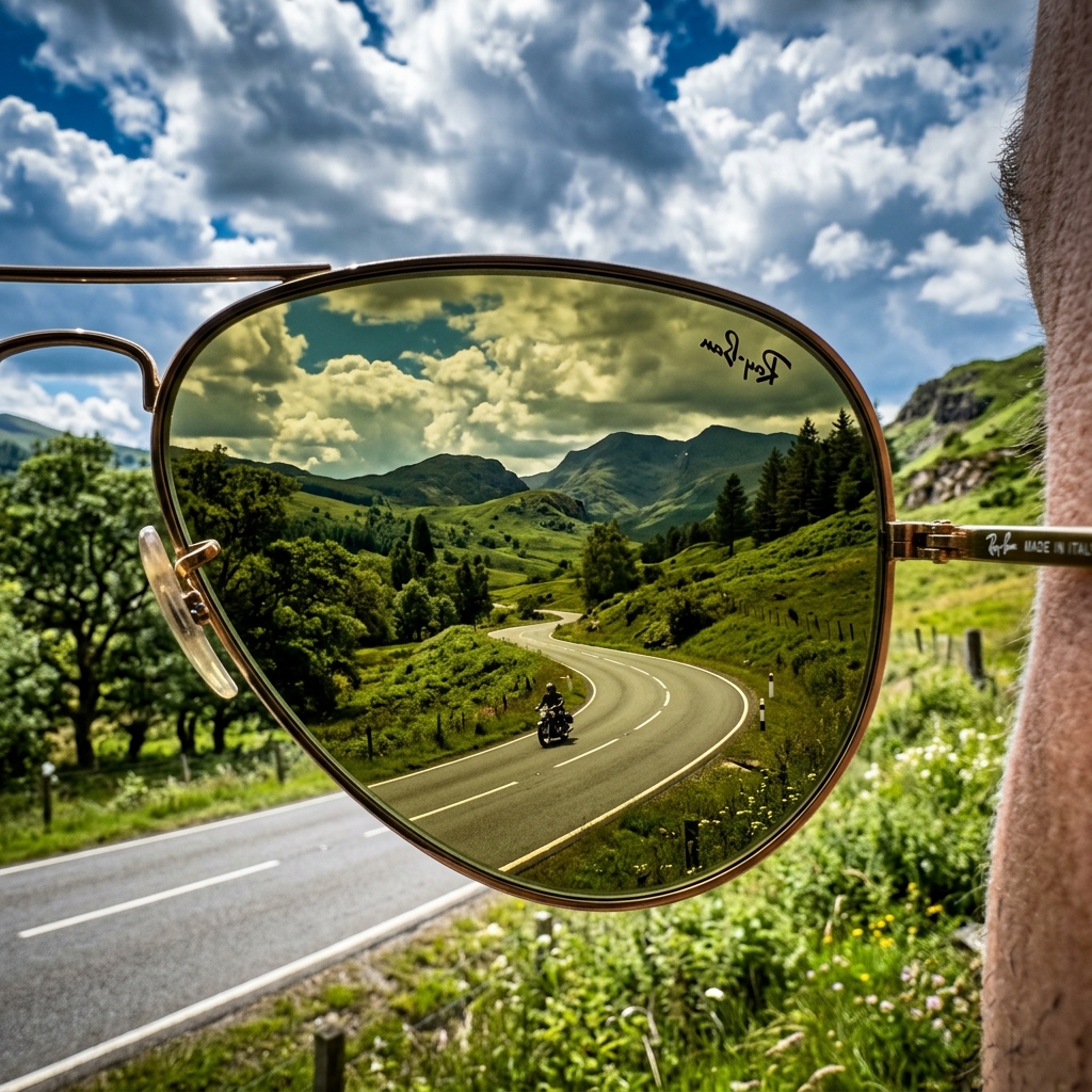 Polarized G-15 Lens View from Ray-Ban Aviators