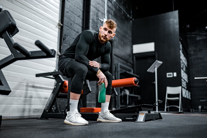 A healthy athlete prepared to mix a clean protein shake