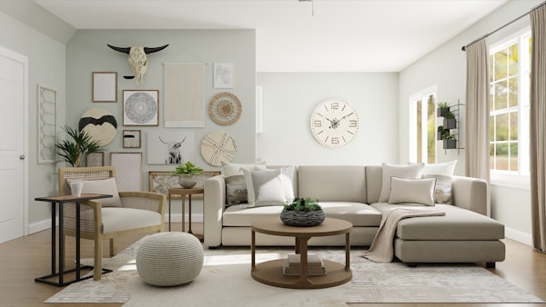 Modern minimalist living room