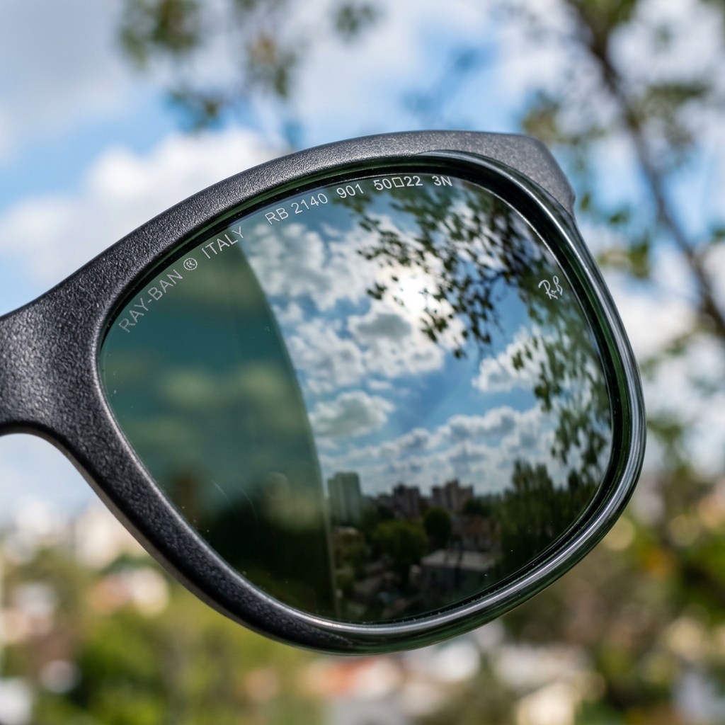 Ray-Ban G-15 Glass Lens Etching and Detail