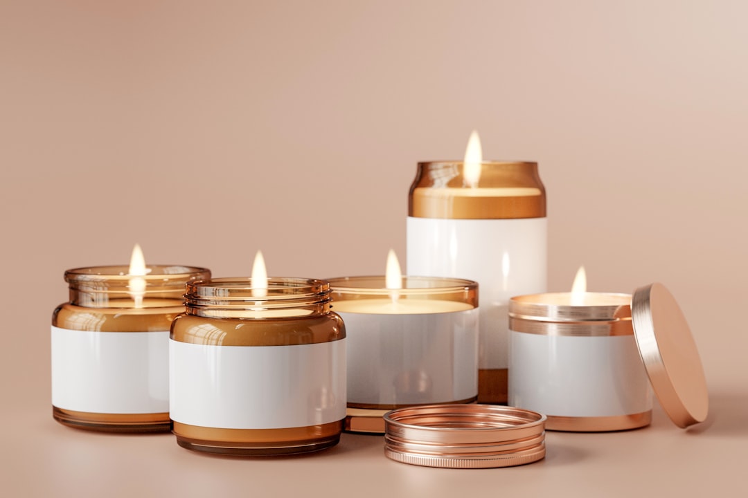 Scented Candle Burning