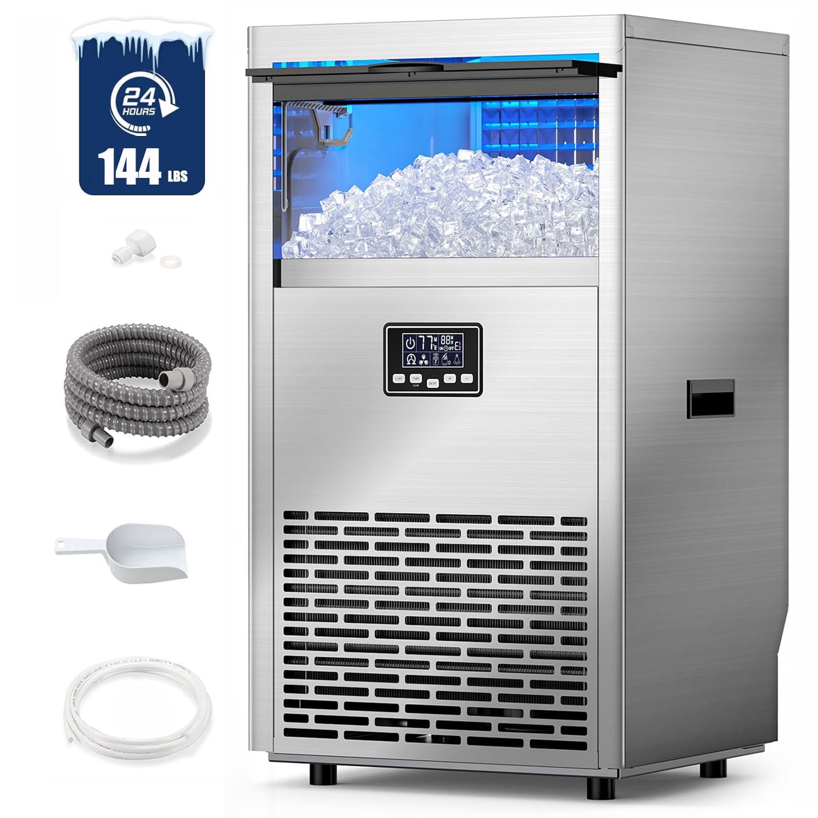 Auseo Appliances Compared: Commercial Ice Maker, 1200W Food Dehydrator, or 25L Towel Warmer?