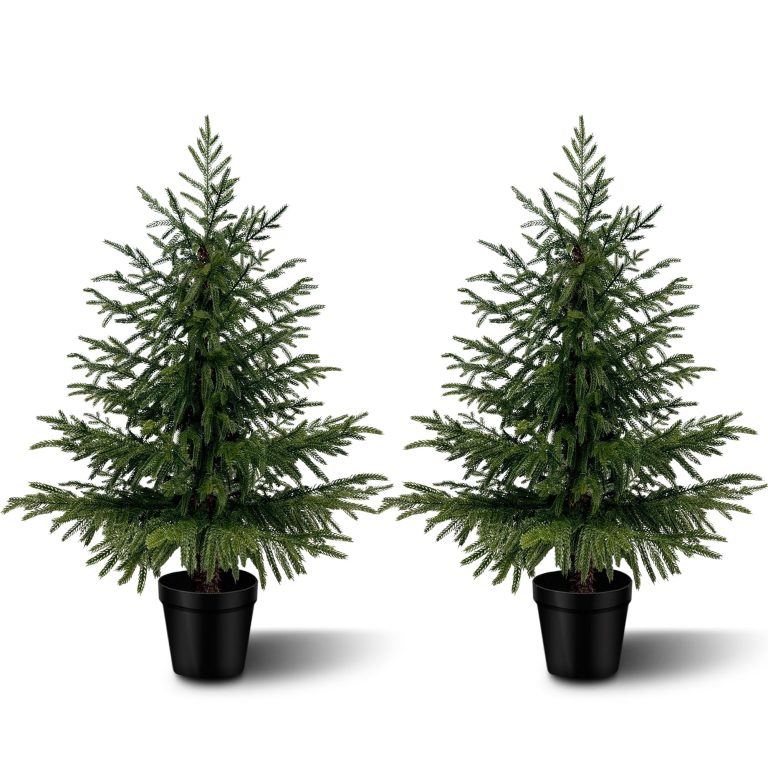 Oli & Vivi Lifelike Artificial Plants Compared: 3FT Norfolk Pine 2-Pack, 4FT Cedar Tree 2-Pack, or 7FT Natural Olive Tree?