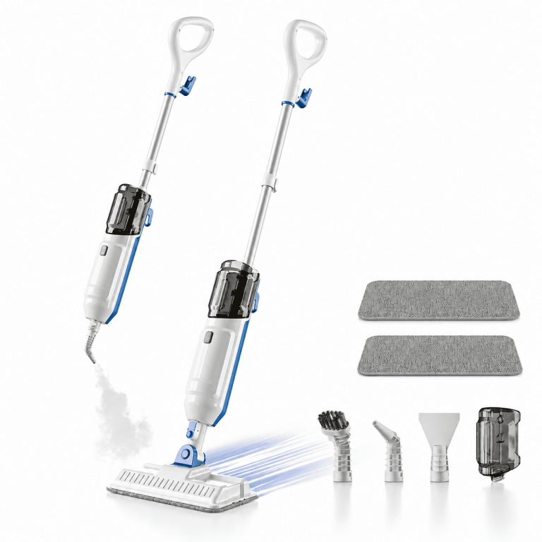 PrettyCare Smart Cleaning Appliances Compared: Handheld Floor Steam Mop, Self-Cleaning Robot Vacuum & Mop, or 180° Lie-Flat Wet/Dry Floor Washer?
